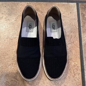 UGG Women’s Black Knit Loafers
